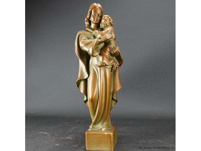 Gipsen maria met kind - afbeelding 2 van  5