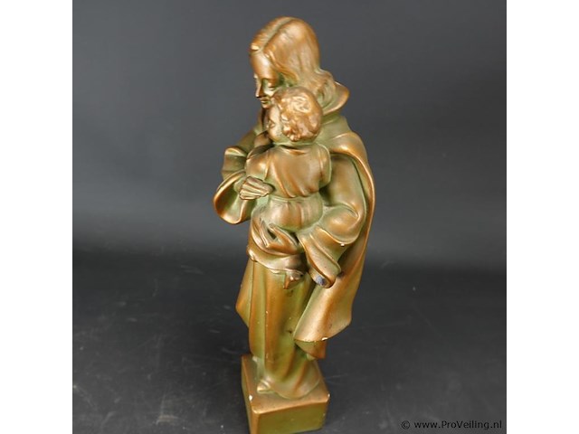 Gipsen maria met kind - afbeelding 3 van  5