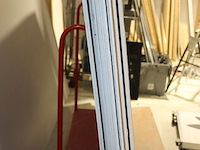 Gipsplaten in diverse uitvoeringen. ruim 50 stuks voornamelijk met breedte 120 cm. - afbeelding 2 van  4