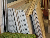 Gipsplaten in diverse uitvoeringen. ruim 50 stuks voornamelijk met breedte 120 cm. - afbeelding 4 van  4