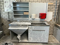 Gipstafel 180x80x200cm v.v. wasbak, gipsopslag met schroeftap - afbeelding 1 van  5