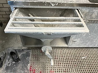 Gipstafel 180x80x200cm v.v. wasbak, gipsopslag met schroeftap - afbeelding 3 van  5