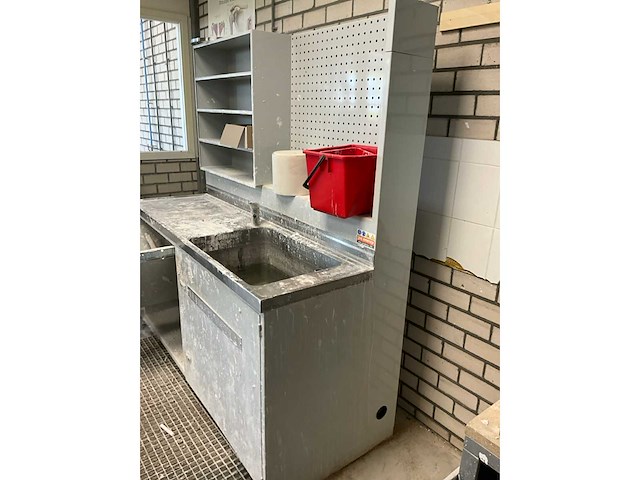 Gipstafel 180x80x200cm v.v. wasbak, gipsopslag met schroeftap - afbeelding 5 van  5