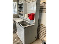 Gipstafel 180x80x200cm v.v. wasbak, gipsopslag met schroeftap - afbeelding 5 van  5