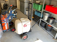 Giraf 100l spuittank op verrijdbaar statief - afbeelding 1 van  6