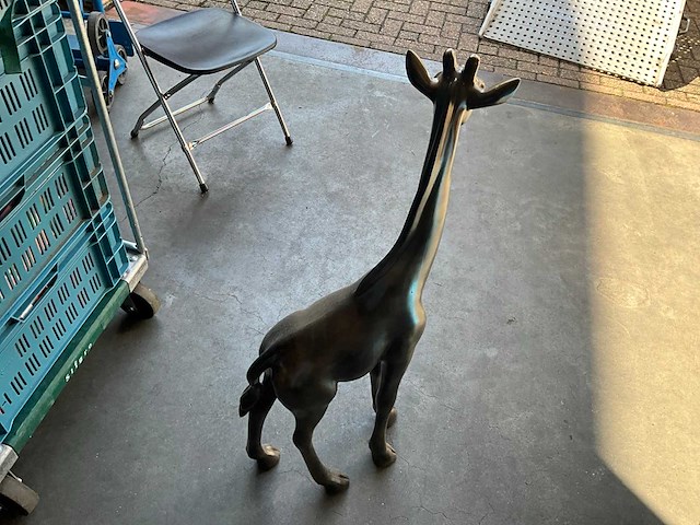 Giraffe beeld / sculptuur (100 cm) - afbeelding 3 van  3