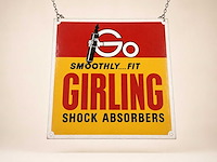 Girling shock absorbers reclamebord - afbeelding 1 van  1
