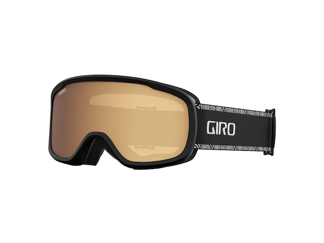 Giro moxie skibril dames zwart/wit met amber goud &geel glas - afbeelding 1 van  4