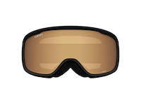 Giro moxie skibril dames zwart/wit met amber goud &geel glas - afbeelding 2 van  4