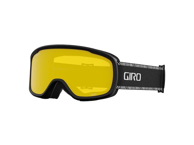 Giro moxie skibril dames zwart/wit met amber goud &geel glas - afbeelding 4 van  4