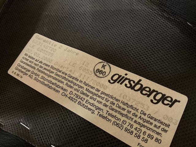 Girsberger - vergaderstoel (2x) - afbeelding 8 van  8