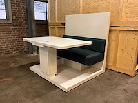 Gispen - ellen lounge - verrijdbare werkplek met een uitschuifbaar en in hoogte verstelbaar blad 140x130x142cm - afbeelding 8 van  12