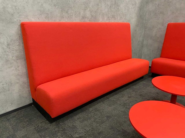 Gispen - lounge set - rood - afbeelding 3 van  16