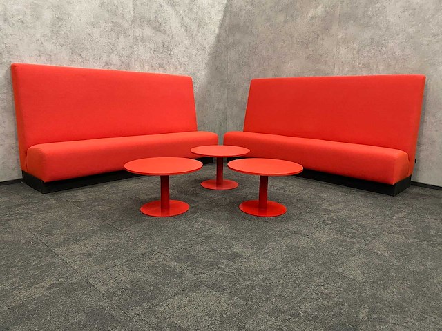 Gispen - lounge set - rood - afbeelding 12 van  16