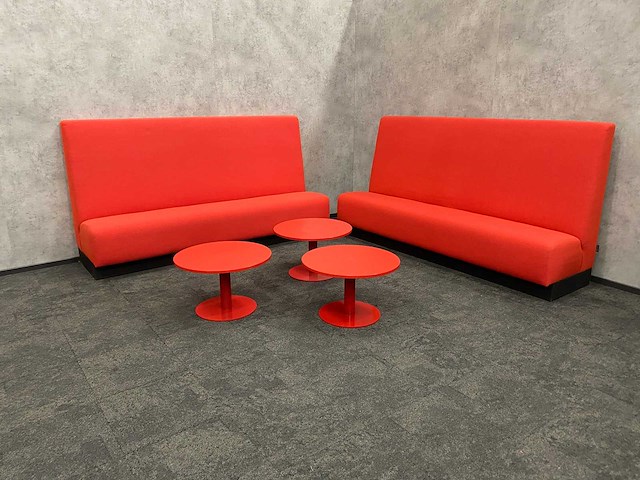Gispen - lounge set - rood - afbeelding 13 van  16