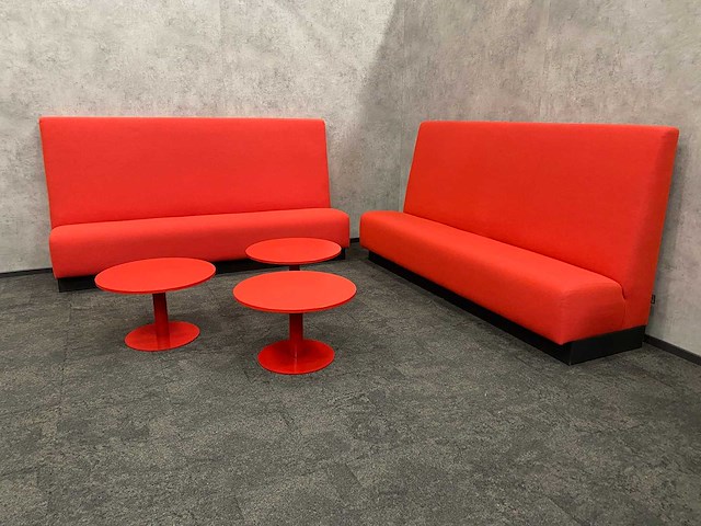 Gispen - lounge set - rood - afbeelding 14 van  16