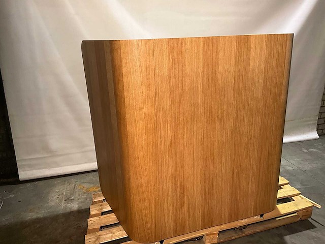 Gispen akoestische werkplek v.v. elektrisch verstelbaar blad 95x156x136cm - afbeelding 3 van  9