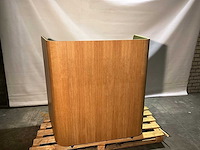 Gispen akoestische werkplek v.v. elektrisch verstelbaar blad 95x156x136cm - afbeelding 4 van  9