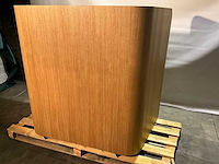 Gispen akoestische werkplek v.v. elektrisch verstelbaar blad 95x156x136cm - afbeelding 5 van  9