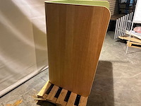 Gispen akoestische werkplek v.v. elektrisch verstelbaar blad 95x156x136cm - afbeelding 7 van  9