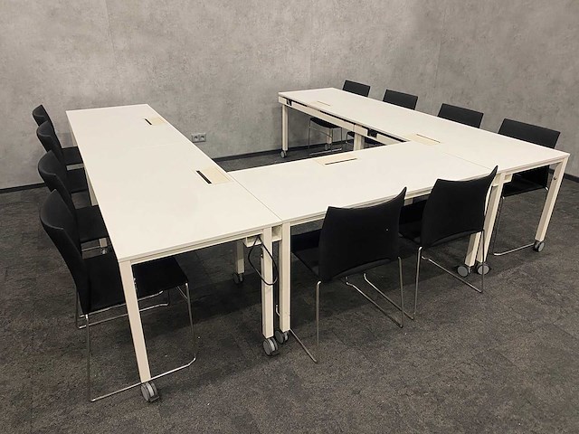 Gispen/ connection - 10p mobiele conferentie-/ cursisten opstelling - afbeelding 12 van  27