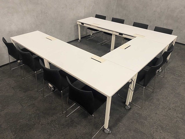 Gispen/ connection - 10p mobiele conferentie-/ cursisten opstelling - afbeelding 1 van  27