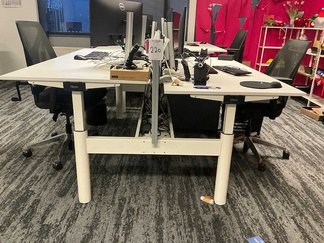 Gispen duo-bureau (4x) - afbeelding 7 van  9