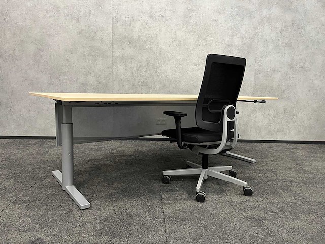 Gispen/ sedus - zit-zit slinger bureau 220x100 met bureaustoel - afbeelding 12 van  27