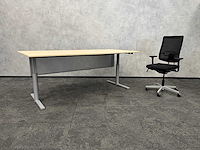 Gispen/ sedus - zit-zit slinger bureau 220x100 met bureaustoel - afbeelding 1 van  18