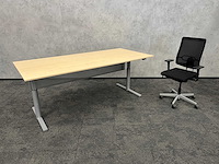 Gispen/ sedus - zit-zit slinger bureau 220x100 met bureaustoel - afbeelding 16 van  18