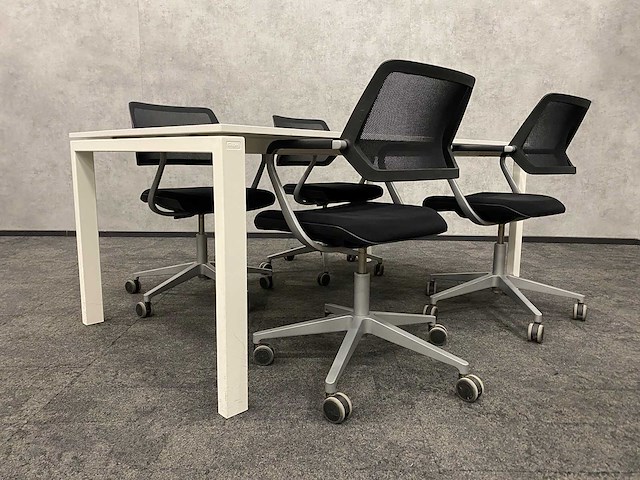 Gispen/ steelcase - 4 persoons vergaderset 180x100 - afbeelding 7 van  13