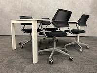 Gispen/ steelcase - 4 persoons vergaderset 180x100 - afbeelding 7 van  13