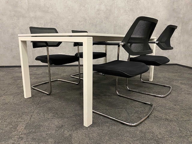 Gispen/ steelcase - 4 persoons vergaderset 180x100 - afbeelding 4 van  12