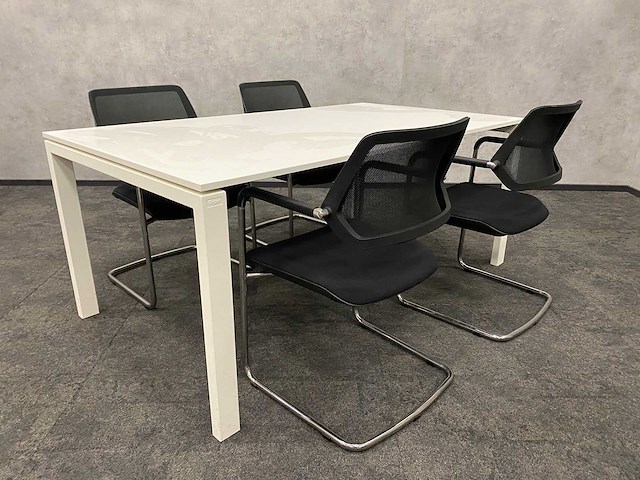 Gispen/ steelcase - 4 persoons vergaderset 180x100 - afbeelding 5 van  12