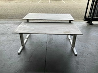Gispen verstelbaar bureautafel 160x80 cm (2x) - afbeelding 2 van  9