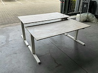 Gispen verstelbaar bureautafel 160x80 cm (2x) - afbeelding 3 van  9