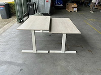Gispen verstelbaar bureautafel 160x80 cm (2x) - afbeelding 4 van  9