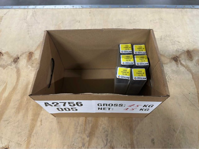 Giss - hss tinbd 10,10 - partij metaalboren (6x) - afbeelding 1 van  4