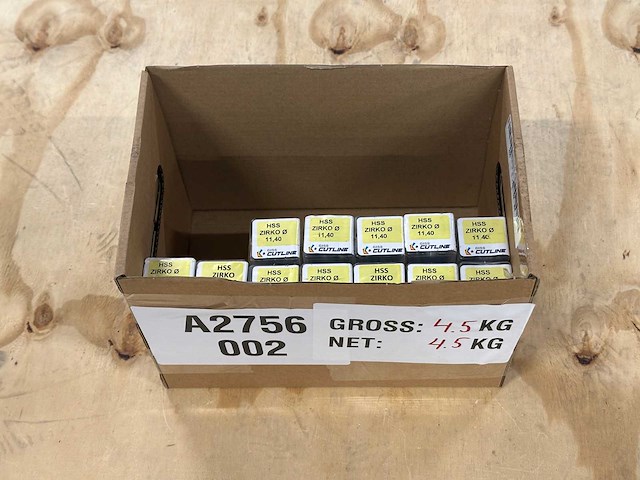 Giss - hss zirko 11,40mm - partij metaalboren (12x) - afbeelding 1 van  4