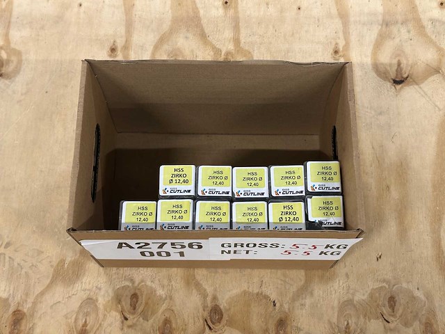 Giss - hss zirko 12,40mm - partij metaalboren (11x) - afbeelding 1 van  4