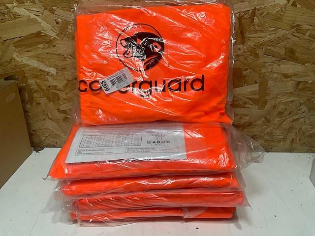 Giss oranje regenjas en broek maat m (5x) - afbeelding 4 van  7