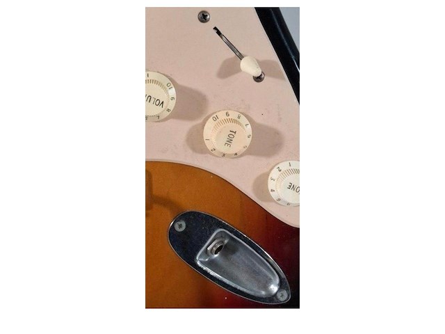 Gitaar, sunn fender, mustang, bruin - afbeelding 2 van  8