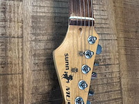 Gitaar, sunn fender, mustang, bruin - afbeelding 7 van  8