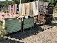 Gitterbox en metalen bakken met kunststof blokken (3x) - afbeelding 1 van  10