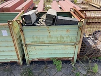 Gitterbox en metalen bakken met kunststof blokken (3x) - afbeelding 7 van  10