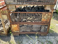 Gitterbox en metalen bakken met kunststof blokken (3x) - afbeelding 4 van  10