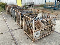 Gitterbox met metalen platen (3x)