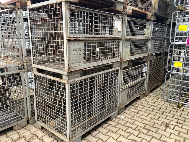 Gitterbox metaal 1250 x 970 x 840 mm (10x) - afbeelding 1 van  10