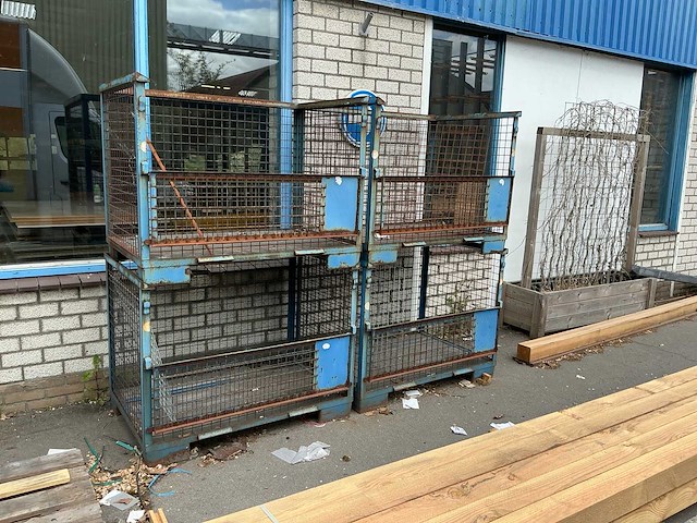Gitterbox/gaascontainer 120x80x100 cm (4x) - afbeelding 4 van  11