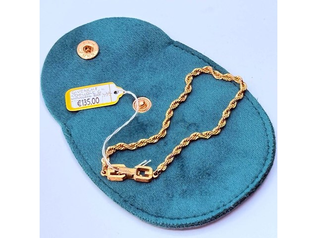 Givenchy ''double g'' goldplated momogram rope link armband - afbeelding 1 van  5